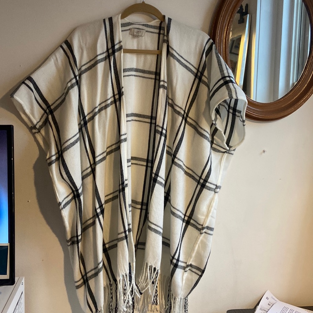 LOFT wrap poncho/cape